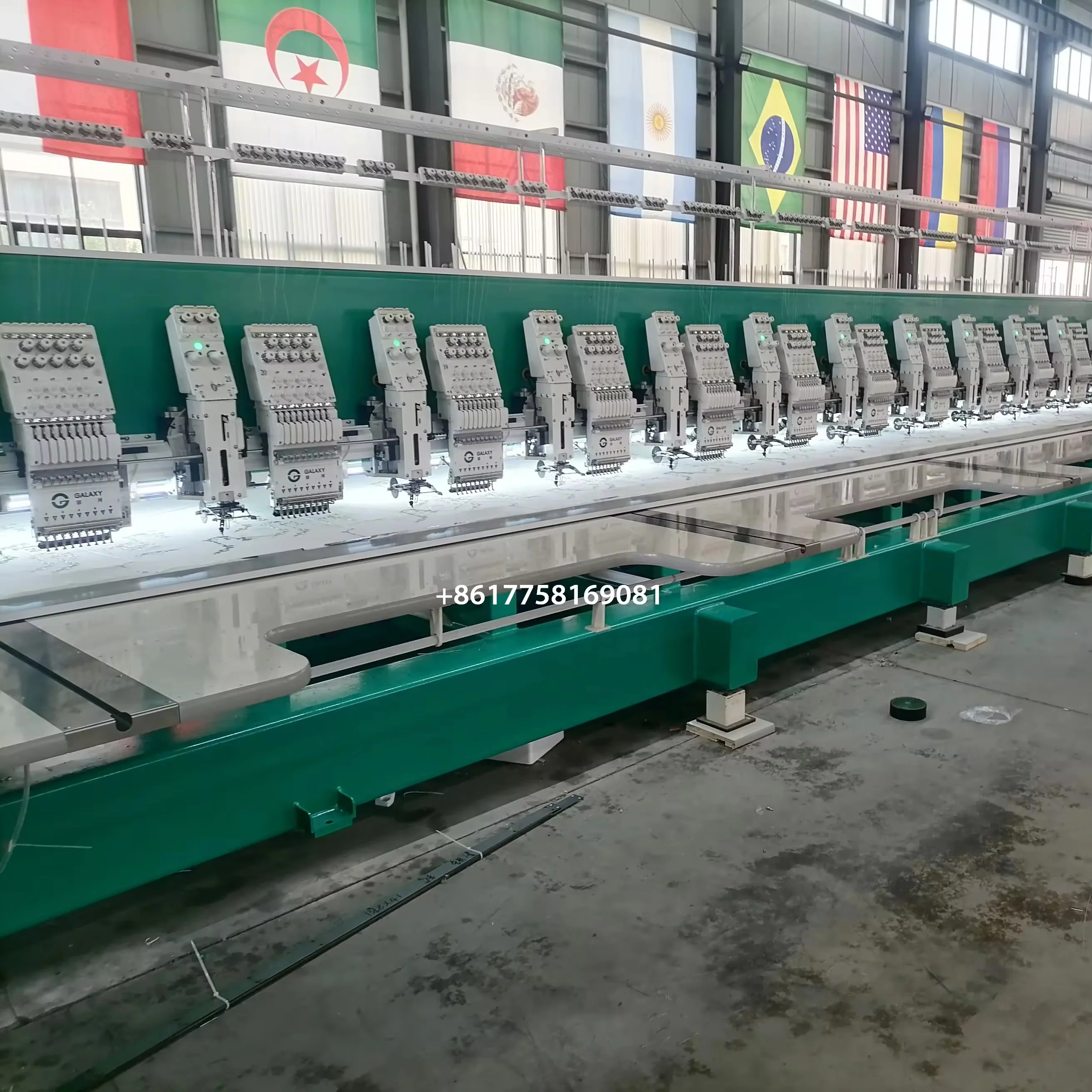 TOP MODEL GALAXY HIGH SPEED MULTI HEAD FLAT COILING MIXED SUITABLE FOR MUSLIM CLOTHING ABAYA WEDDING BRIDAL DRESS GARMENTS LACE