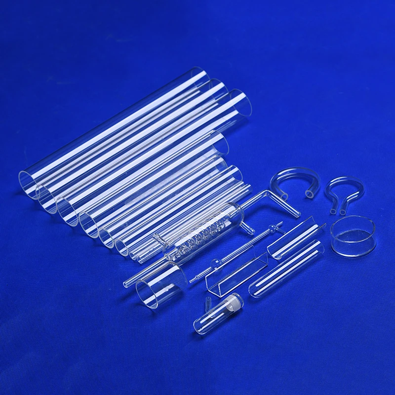 Factory custom quartz instrument high temperature resistant quartz tube glassware laboratory equipment