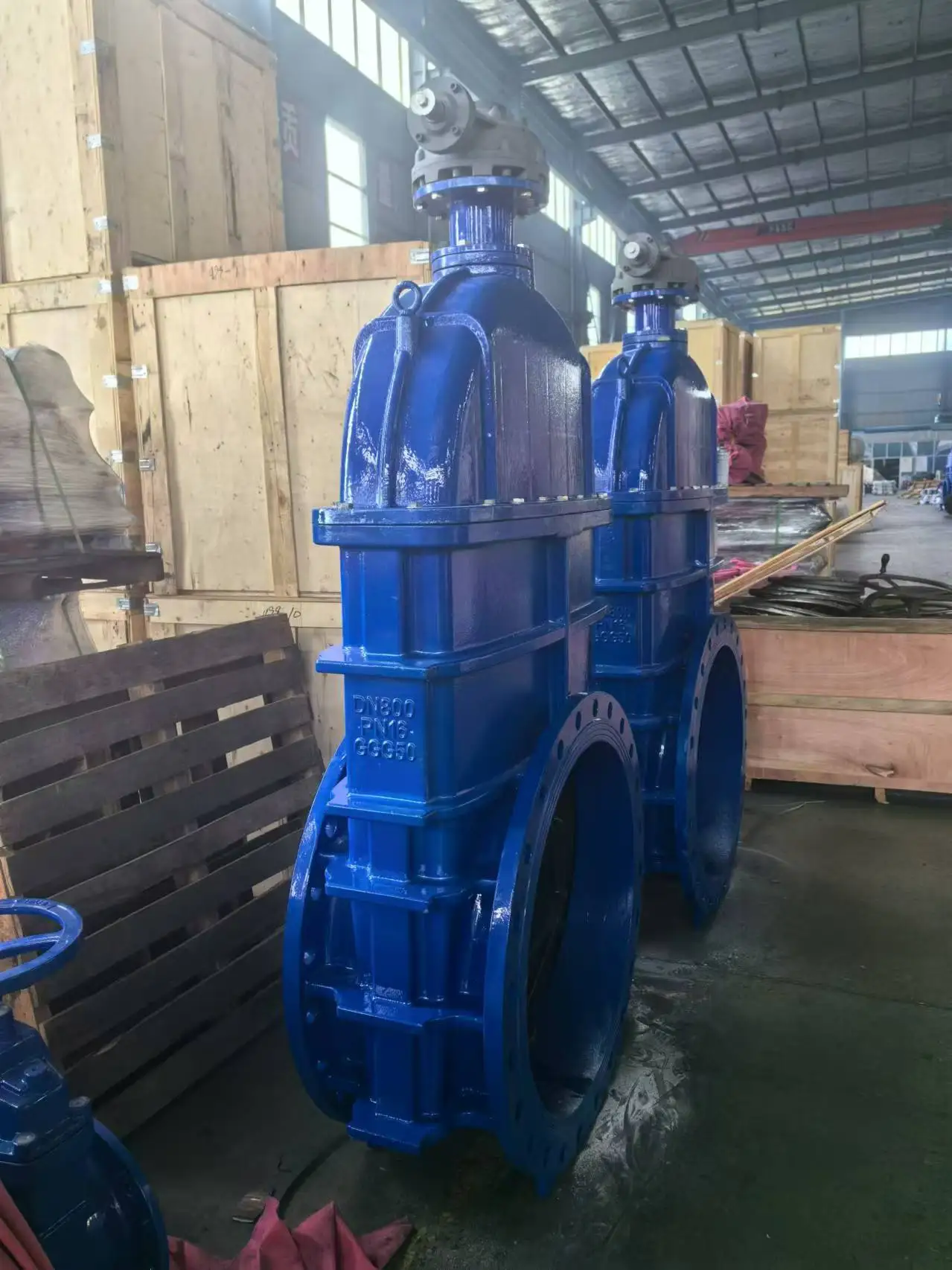 NRS DINF4 DIN3352 S14 standard DI body SS420 stem high quality stem cap wheel actuator soft seal gate valve