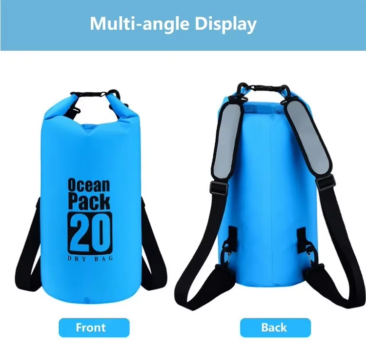 Floating Waterproof Dry Bag Backpack Roll Top Sack Keeps Gear Dry for Kayaking Rafting Boating Waterproof Bag Outdoor Dry Bag