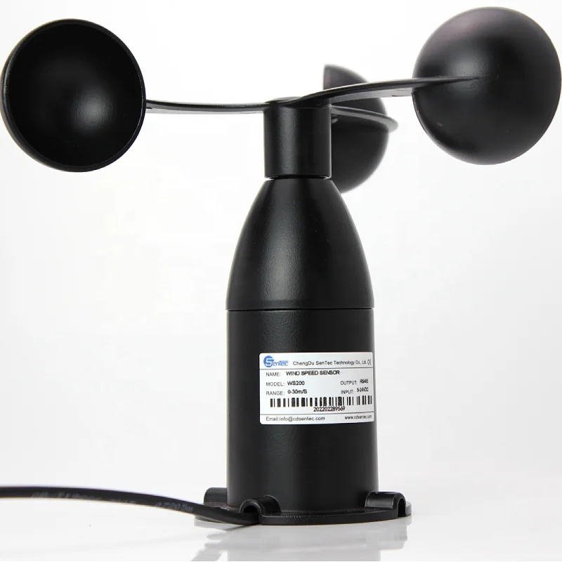 SENTEC WS200 3 cup anemometer tower crane 0-10v wind speed sensor price for agriculture