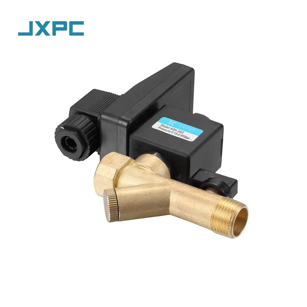 JXPC Series Electric Automatic Drain Valve ASK Series Brass Ball 2in Alloy Material Gas Vacuum Pressure Control OEM ODM