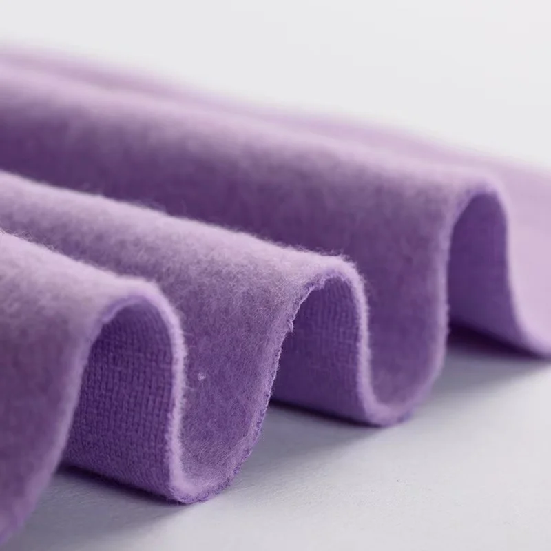 Boran Textile Polyester Cotton TC Solid Knit Warm Brushed French Terry Fleece Sweatshirt Fabric