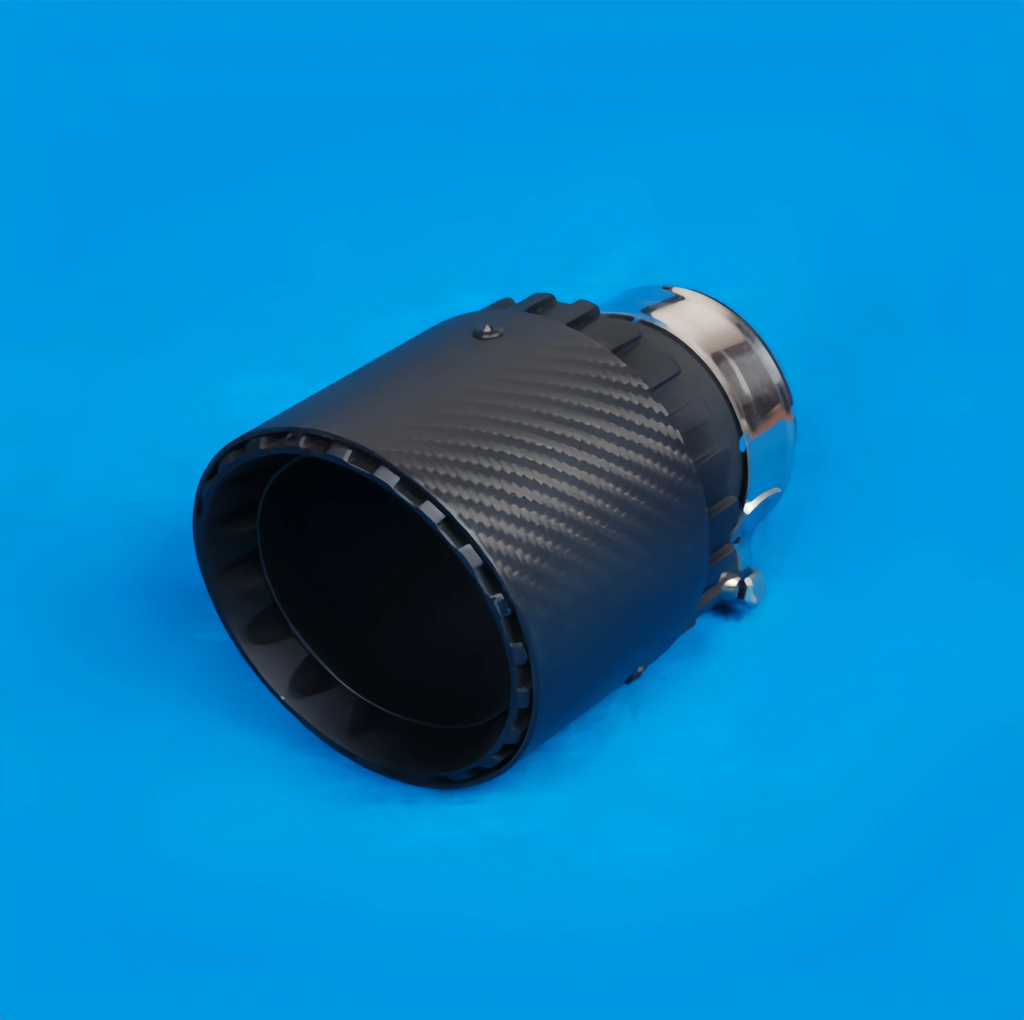 4-inch automotive exhaust tip black exhaust pipe carbon fiber exhaust tail throat