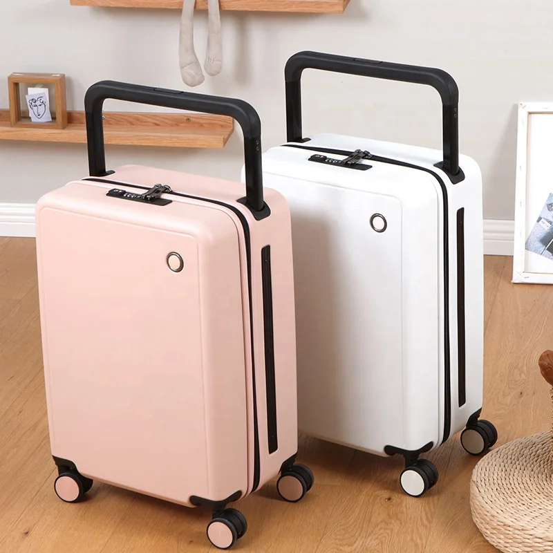 shiny ABS suitcase zipper pulls maletas promotion bags designer luggage set for women