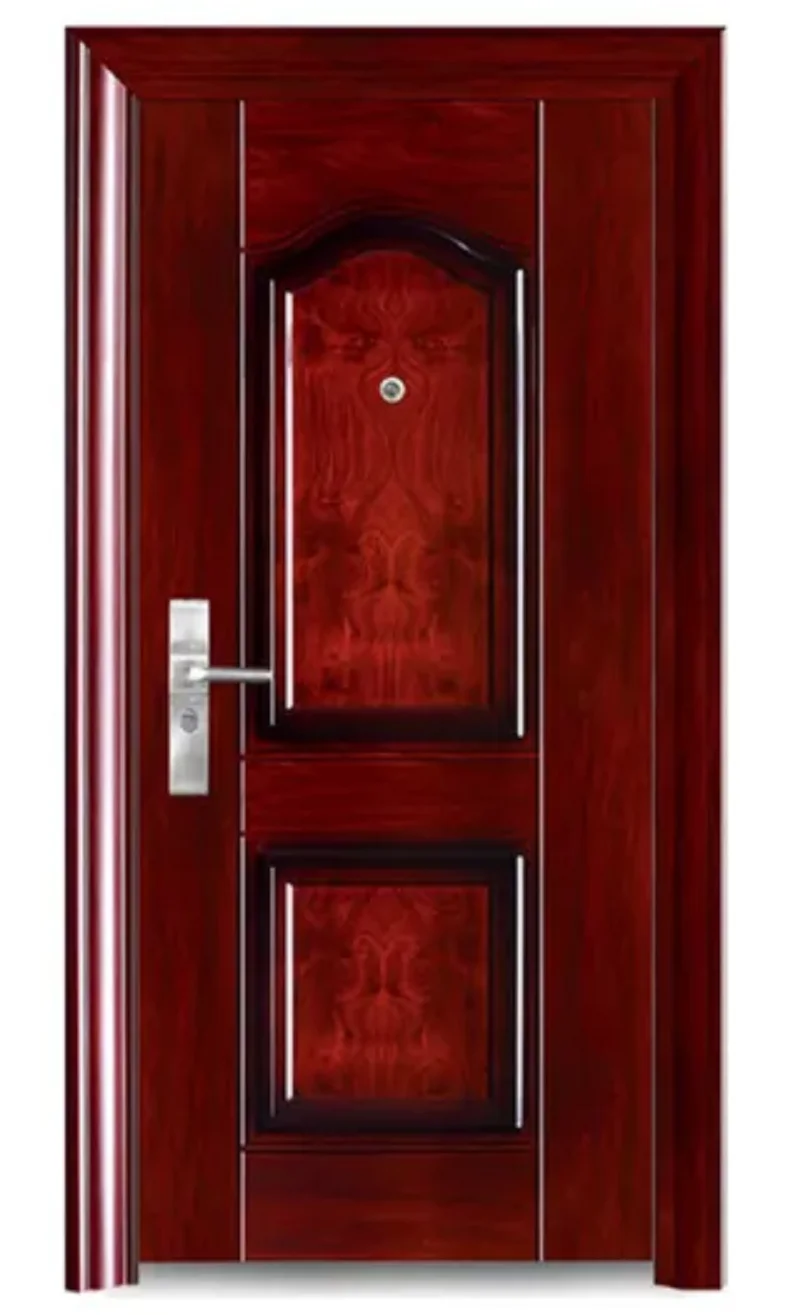 Low price new products bamboo doors Professional Luxury Hurricane proof single wood door for wooden house