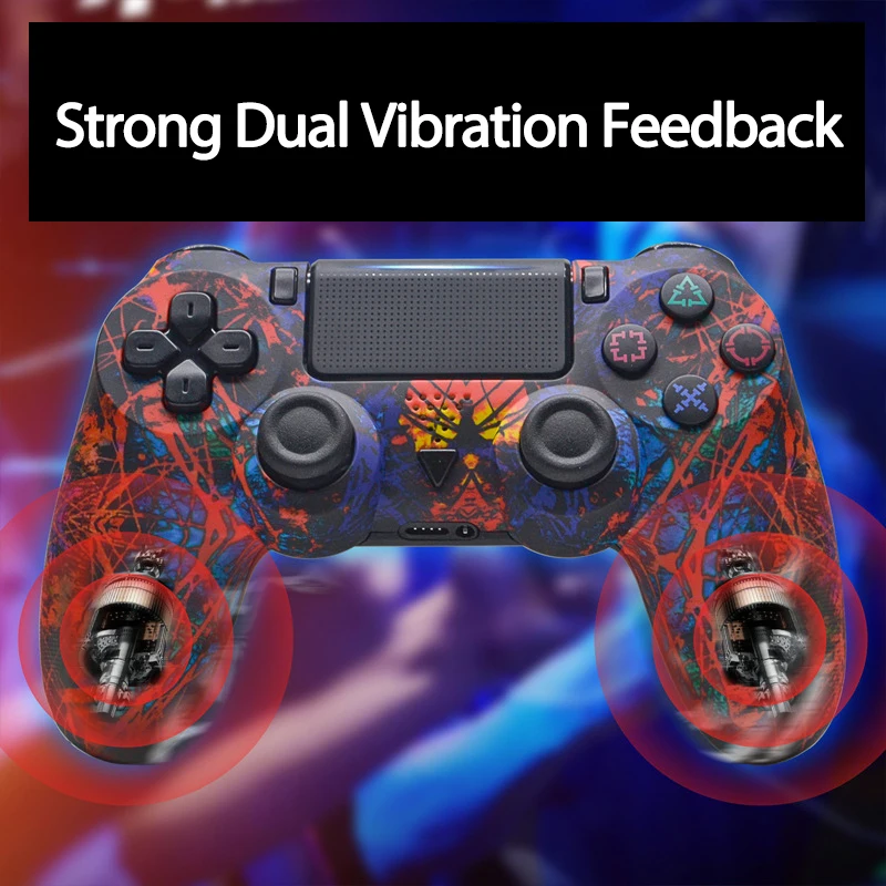 2024 New Wireless Bluetooth Game Controller for PS3 PS4 Vibration Gyroscope Gen 2th Remote Gamepad Joystick for PC Steam Use