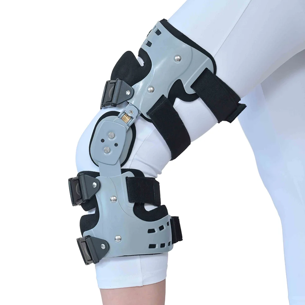Medical Orthopedic Knee Joint Brace Support Joint Fixation Osteoarthritis Recovery Fracture ROM Knee Stabilizer for Pain Relief
