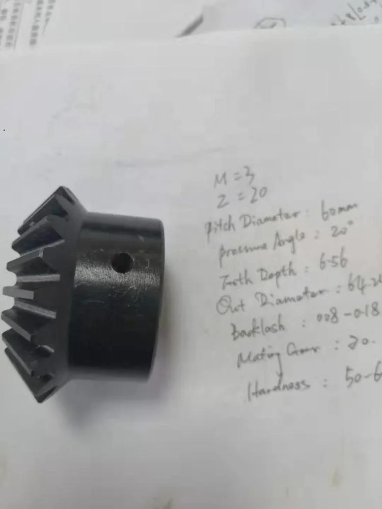 Cheapest price M3 M4 hardened bevel gear set material can be S45C brass or stainless steel 304 for