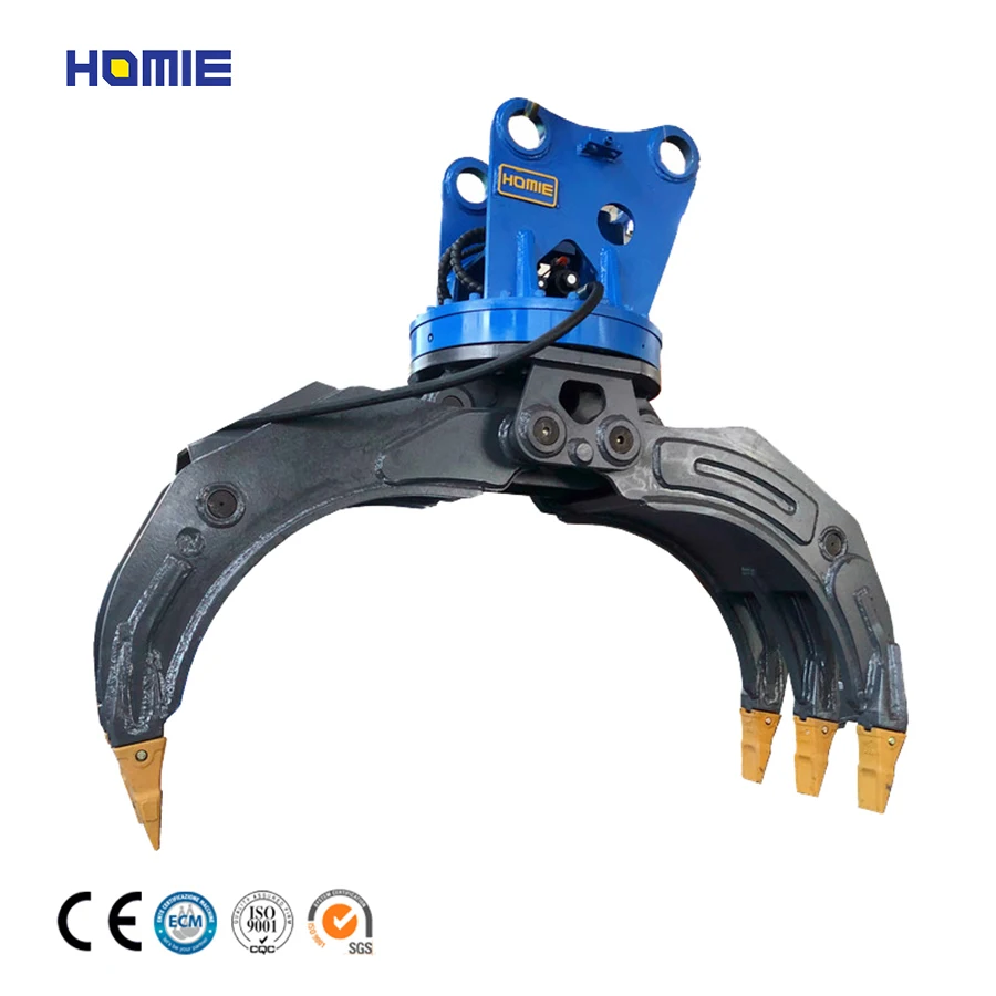 HOMIE экскаватор/мини-экскаватор/трактор/погрузчик гидравлический вращающийся деревянный Грейферный захват для бревен