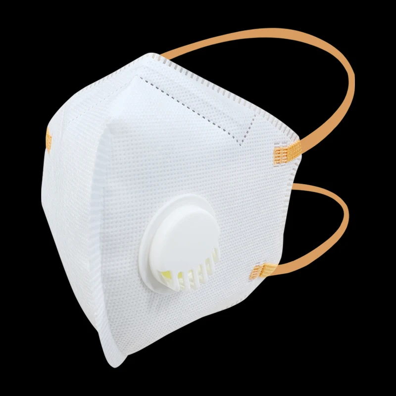 Easy Breath 4 Ply Disposable Breathing Gas Valve Face Mask With Breathing Valve