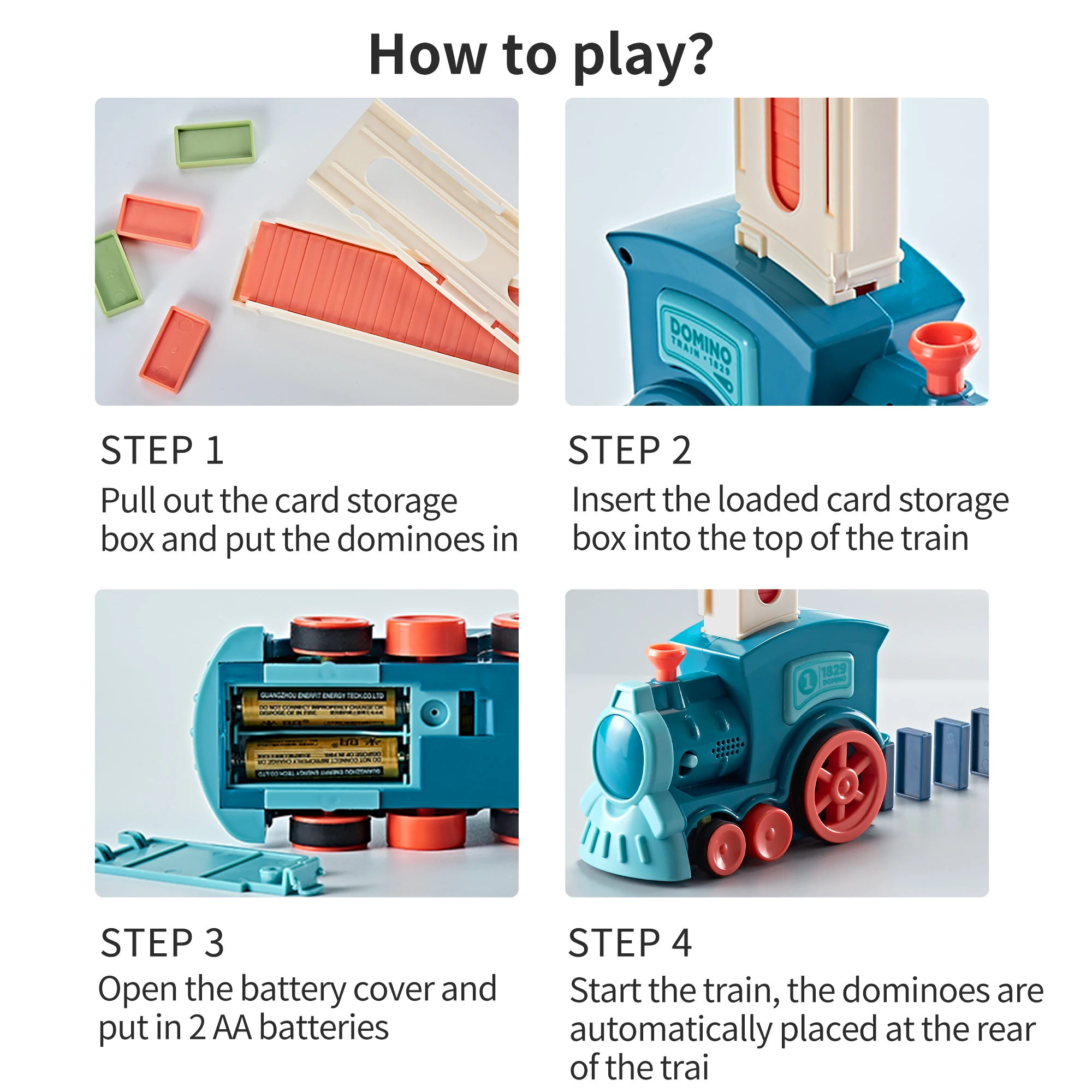 Educational Electric Rail Train Set Creative Building Blocks for Hours of Fun- Ideal for Playtime Domino car