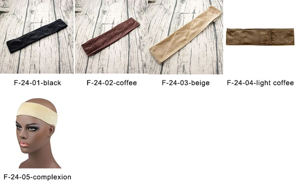 Highknight Non Slip Grip Hair Band Velvet Adjustable Grip Bands With Lace Headband