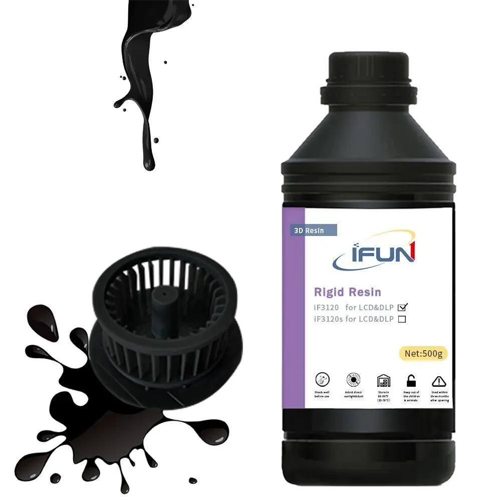  Смола для 3d-печати 20I9 IFun 3120 черного цвета с низкой усадкой и вязкостью ЖК-дисплея инструменты