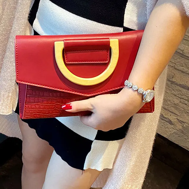 Fashion Dinner Bag Evening Trend Envelope Large Capacity   Evening ladies Clutch Bag