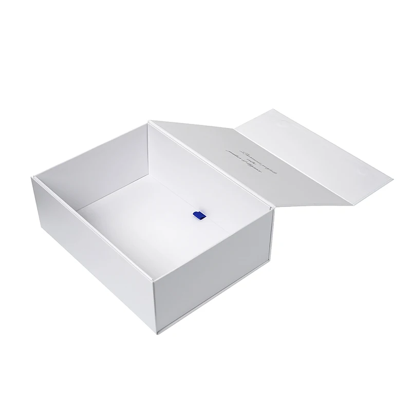 Customized Logo Luxury Folding Box Recycled Cardboard Paper Jewelry  Packing Collapsible Magnet Closed Gift Box Matt Lamination