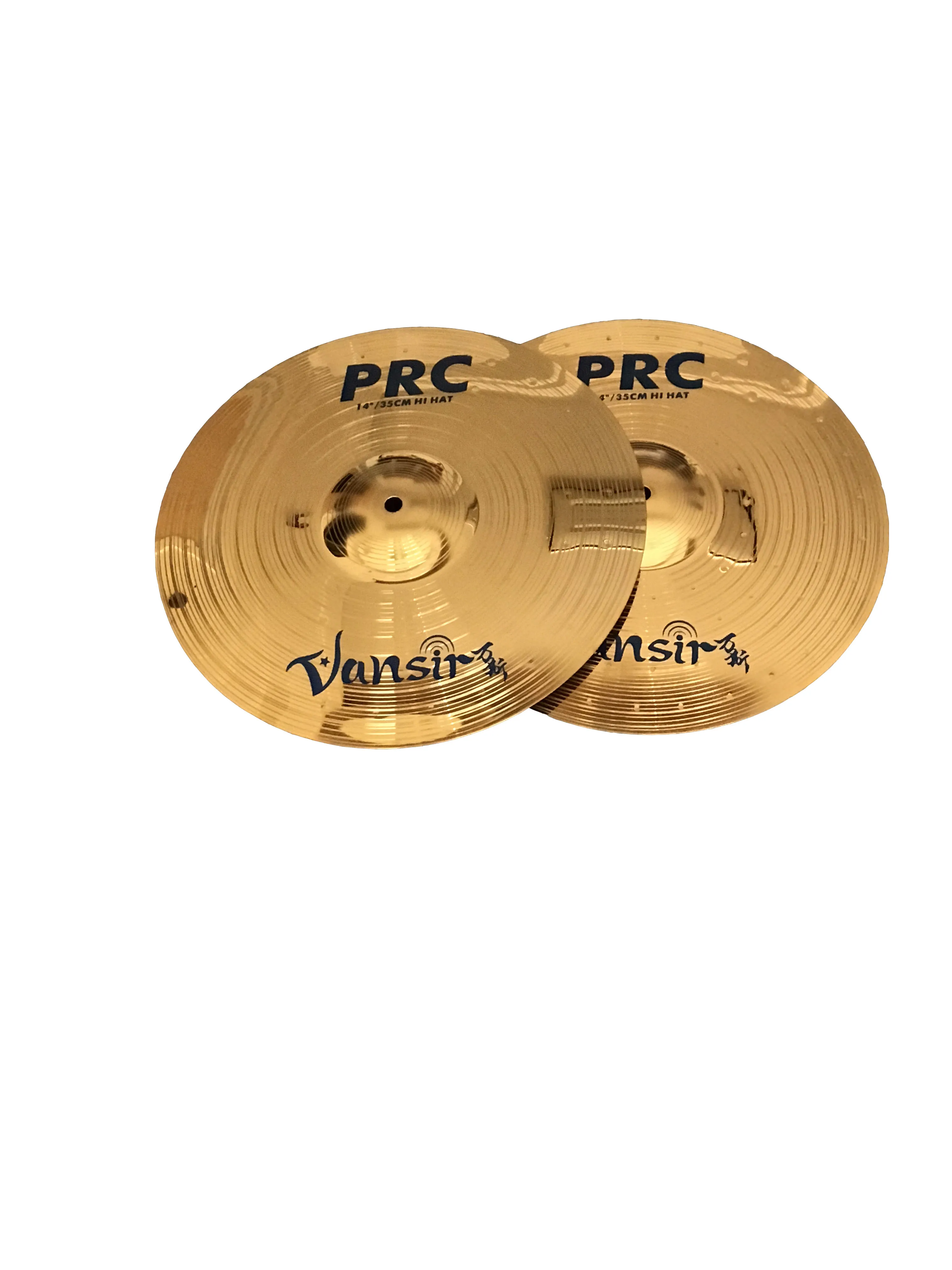 Vansir PRC Series Polishing Gold Color Alloy Cymbal Set 14'HH+16' Crash+18' Crash+20' Ride+cymbal bag