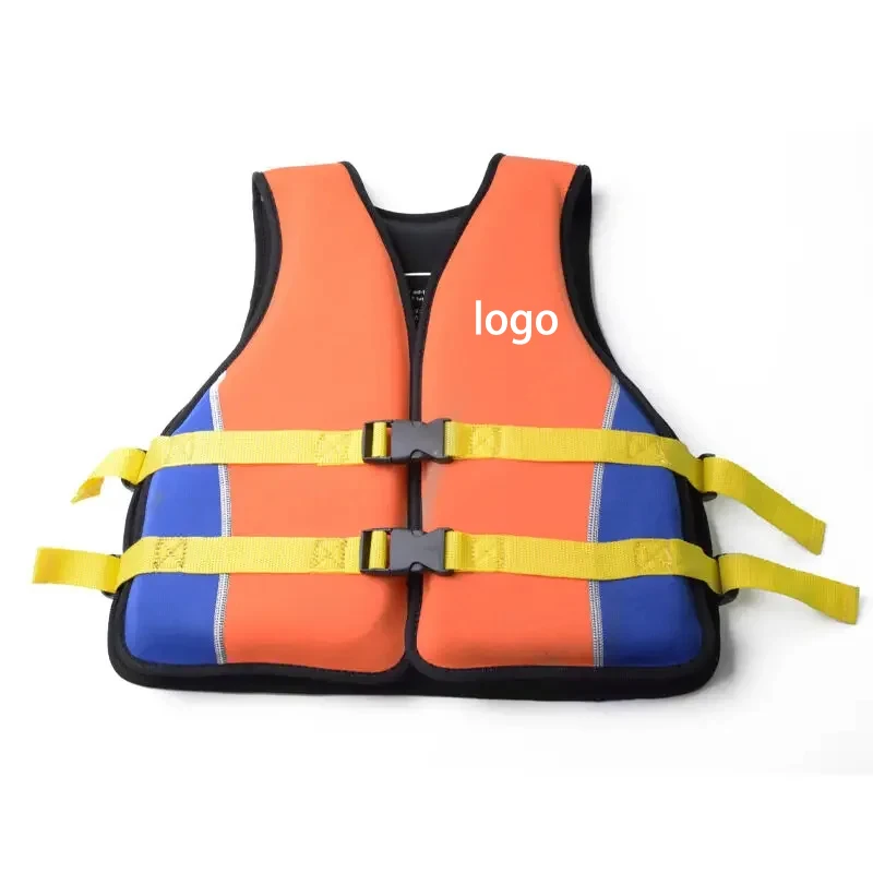 Durable Adult Inflatable Kayak Life Jacket Neoprene Surf Jet Ski Raft Rescue Boat Drifting Safety Gear Fabric Outdoor Swimming