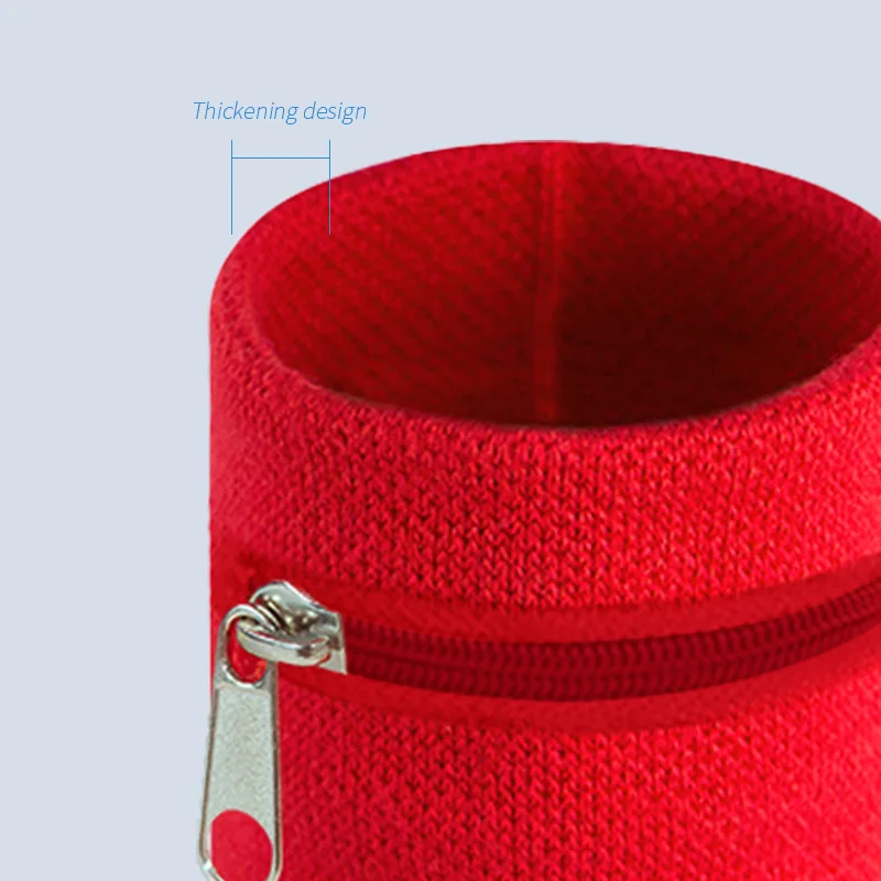 Zipper Wristband Headband Sets Rainbow Multi Color for Sports Fitness Tennis Party Wrist Sweat Band