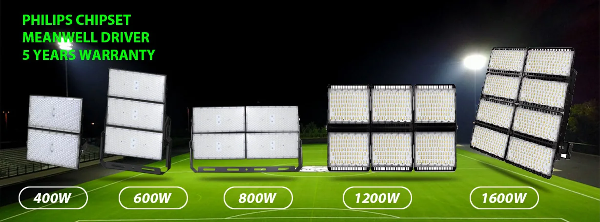 Floodlights LED 400 watts price for stadium flood lights lighting replacement 1000w halogen