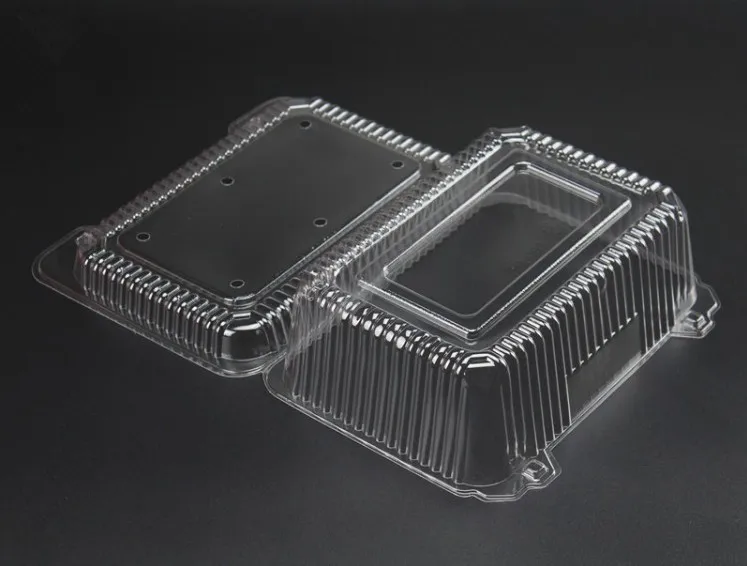 Eco-friendly Plastic Clear Strawberry Packing Box Clamshell Hinged Fruit and Vegetable Packaging Container