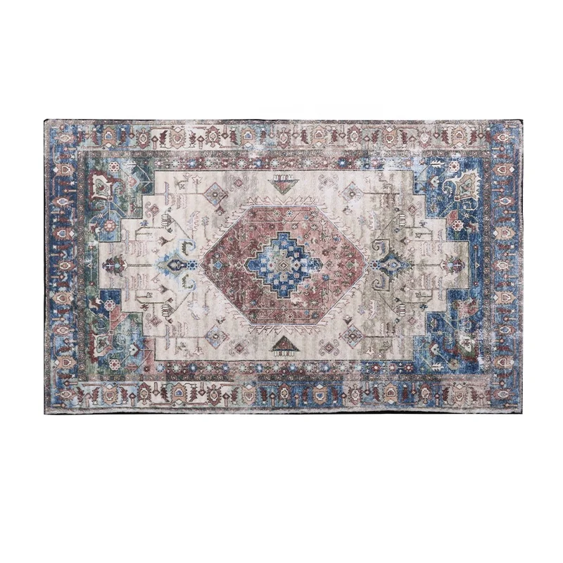 Small MOQ Fast Shipment Vintage Persian Design Indoor Carpet 3d Custom Printed Rugs