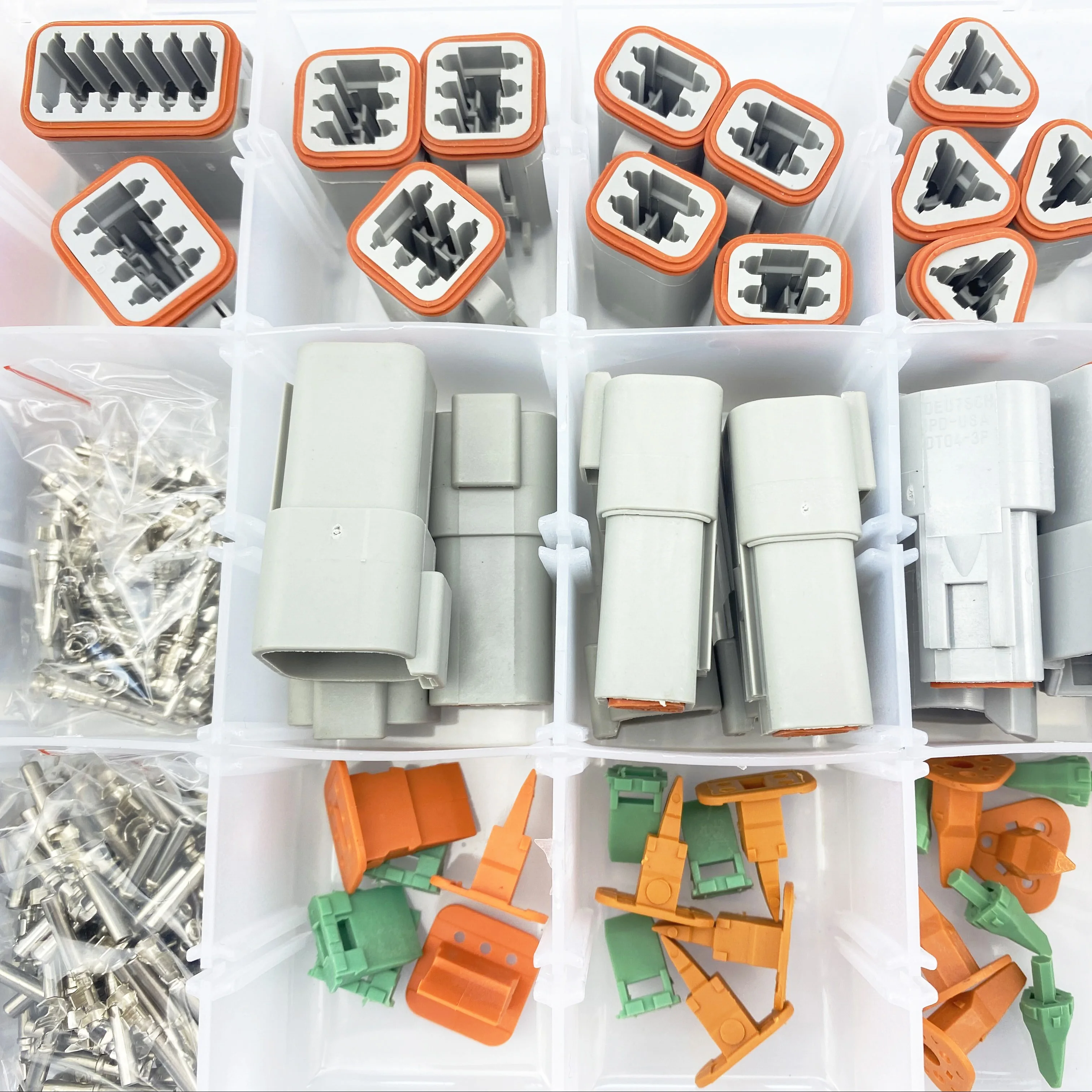 CNKF 232 шт. комплект коннекторов DT серый DT2 ~ 12PIN с обжимными клеммами немецкий