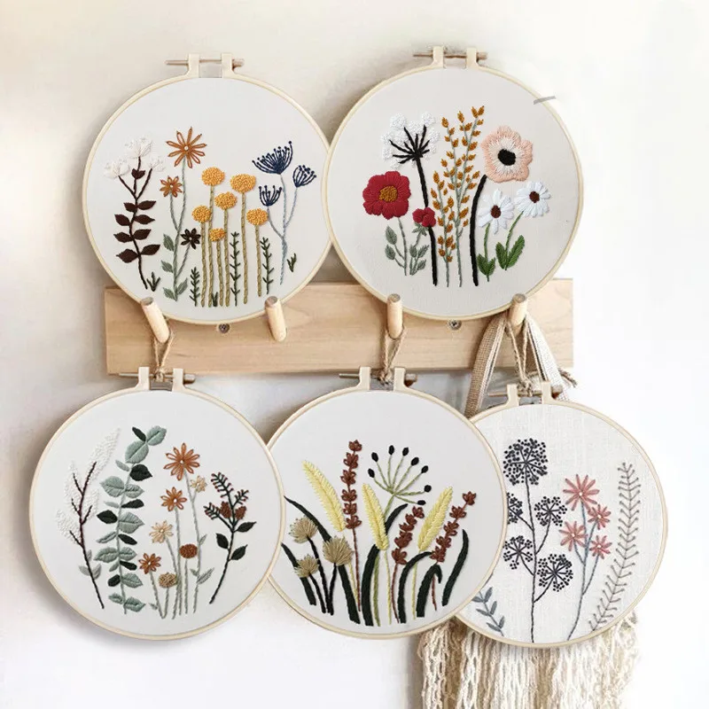 Custom China Wholesale Hand Made Embroidery Cross Stitch Set Embroidery Starter Kit Textile & Fabric Crafts