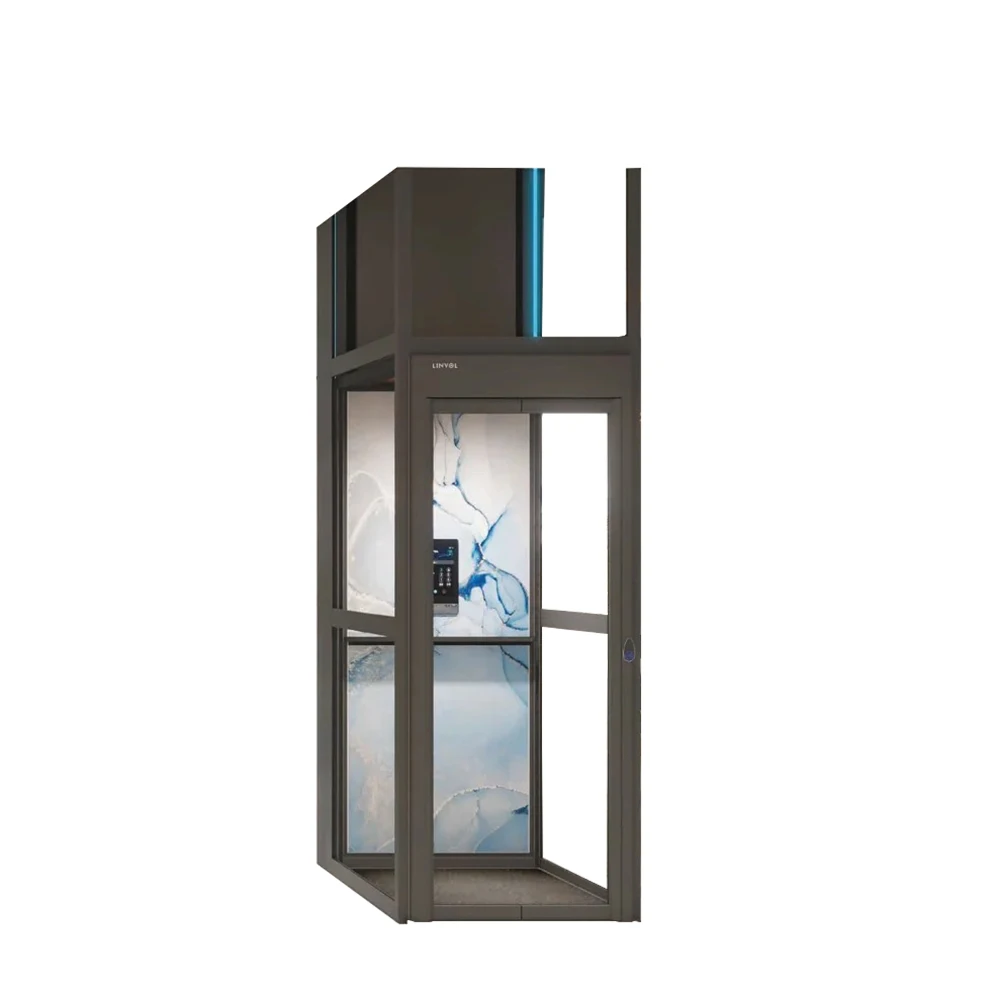 Steel Frame/Aluminum Alloy Home Elevator Lift Residential Elevator Modern Elevator