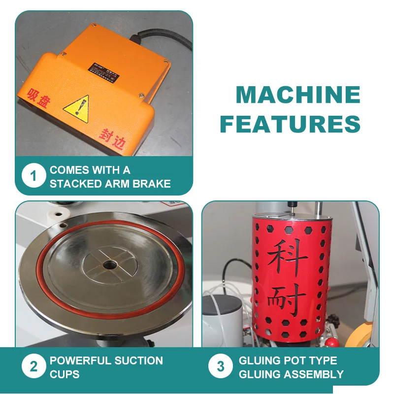 semi automatic curved and straight edge banding machine with trimmer touch screen for woodworking mdf plywood
