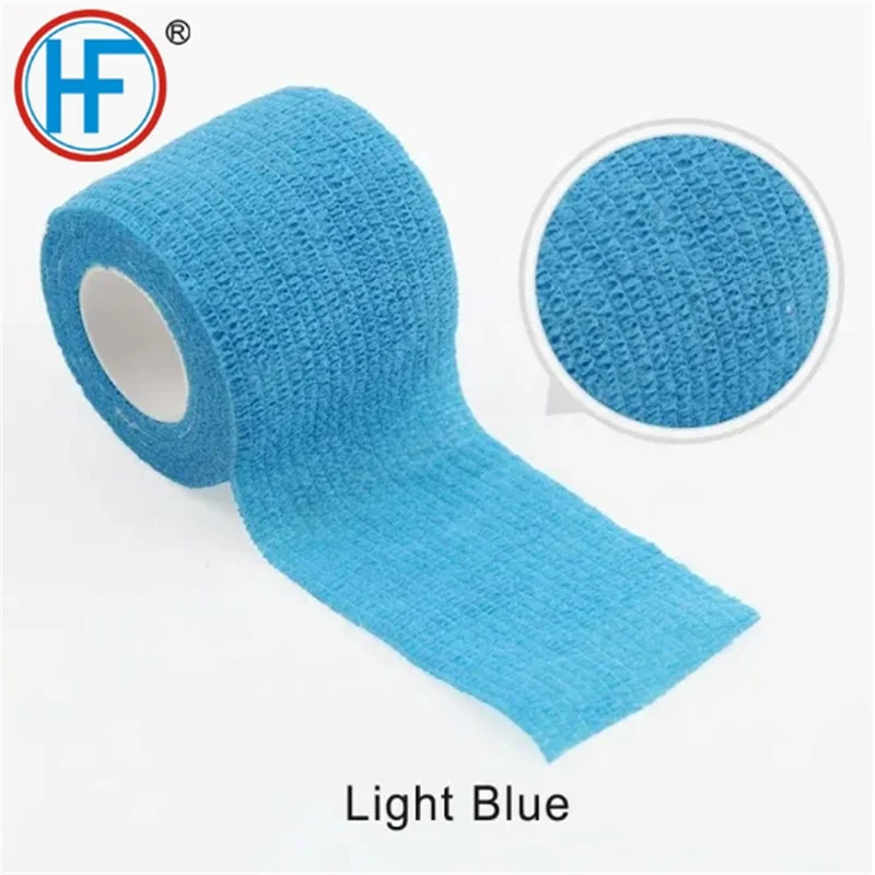 Factory Manufacturer No Woven Sweat Absorbing Self-adhesive Elastic Cohesive Bandage