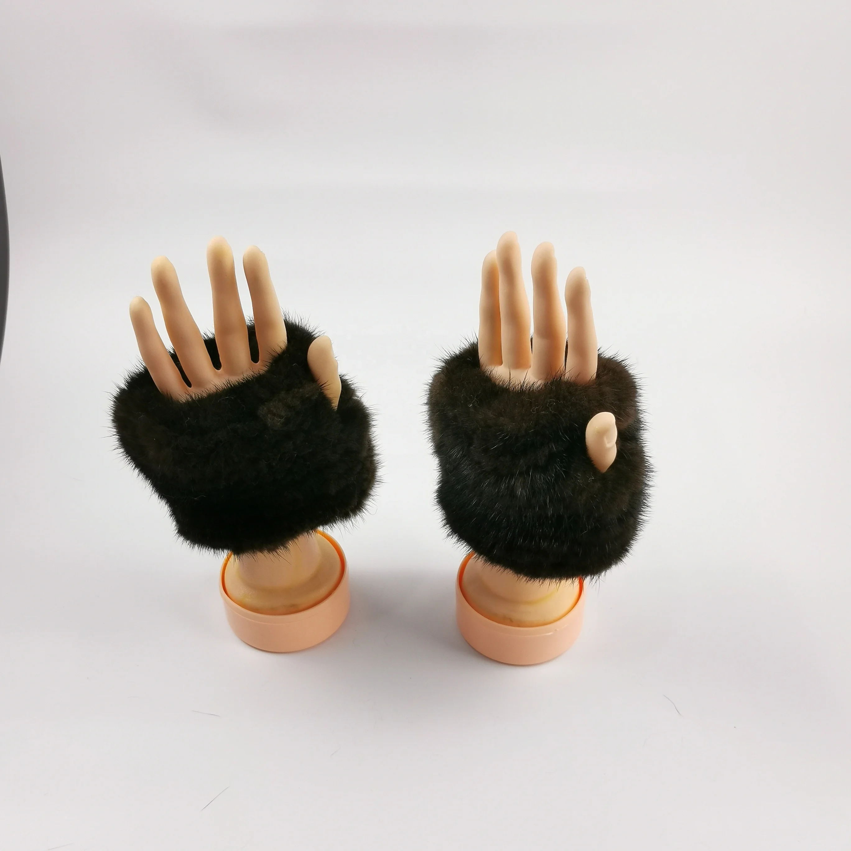 
Winter Warm Women Fashion Glove Lady Mink Fur Gloves/ Fur Gloves/Knitted Mink Fur Women Glove 