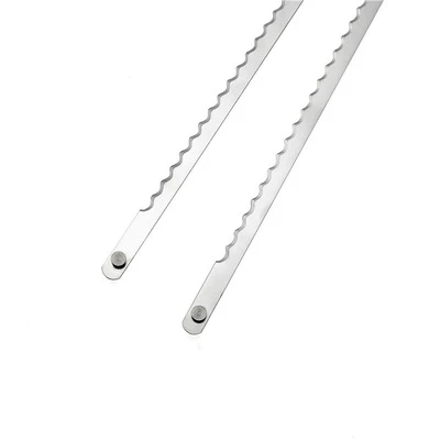 Ultrasonic Scalloped Serrated Bow Bread Knife Blade