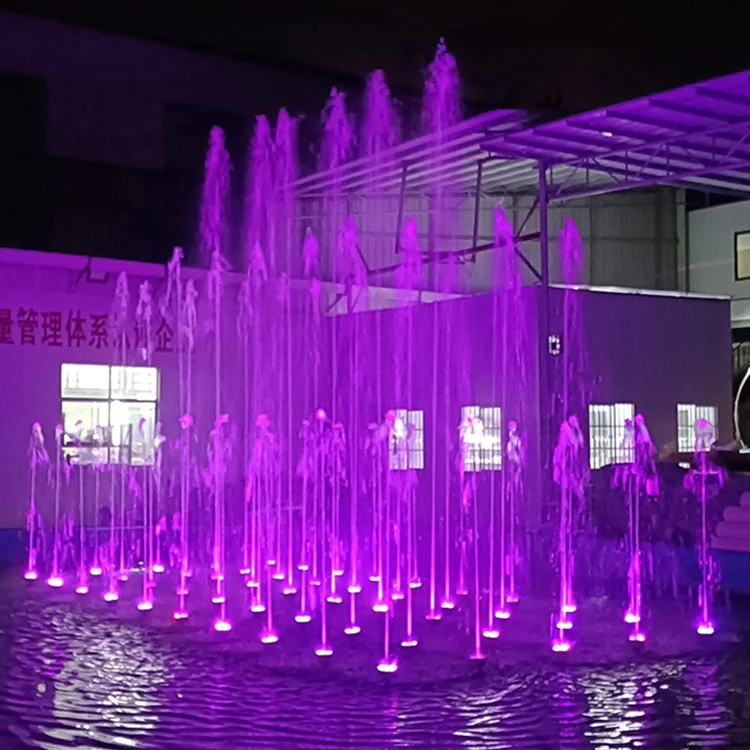 Fenlin outdoor modern square plaza park dancing music water dry deck ground fountains