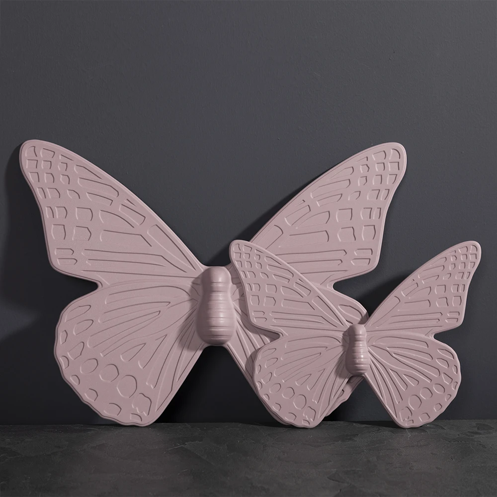 Nodic color porcelain home item golden multi-colored butterfly shape for living room home accessories modern desktop decoration