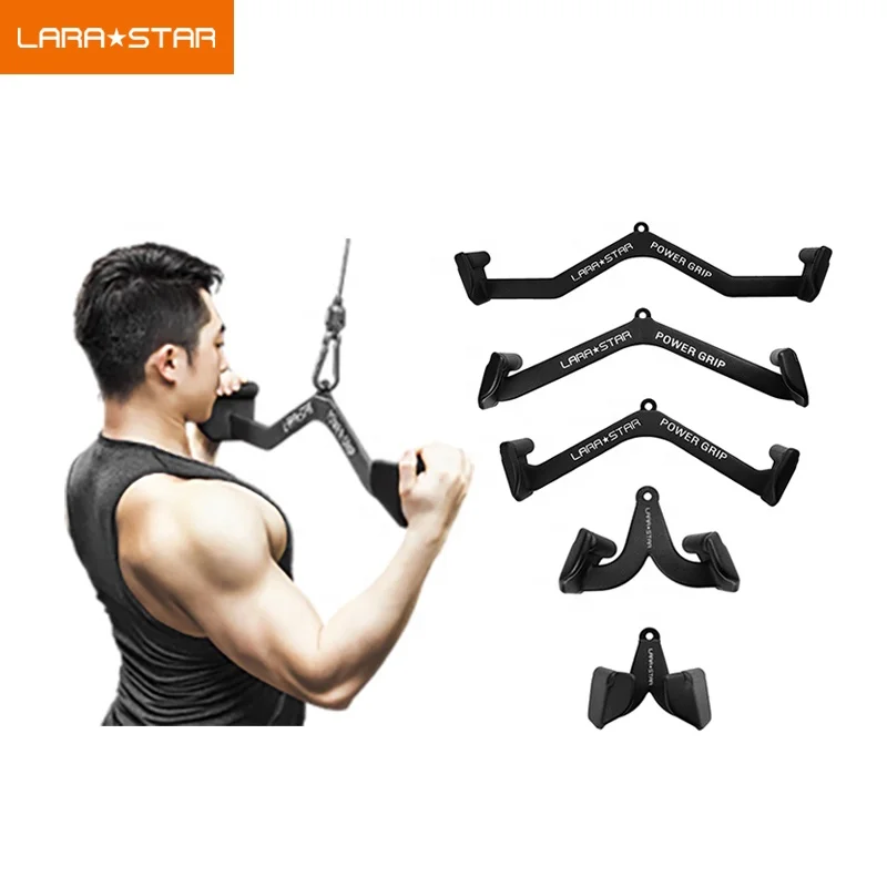 Pull Down Bar Gym Equipment Fitness Accessories Set Of 8 Pcs Weight Lifting Mag Grips