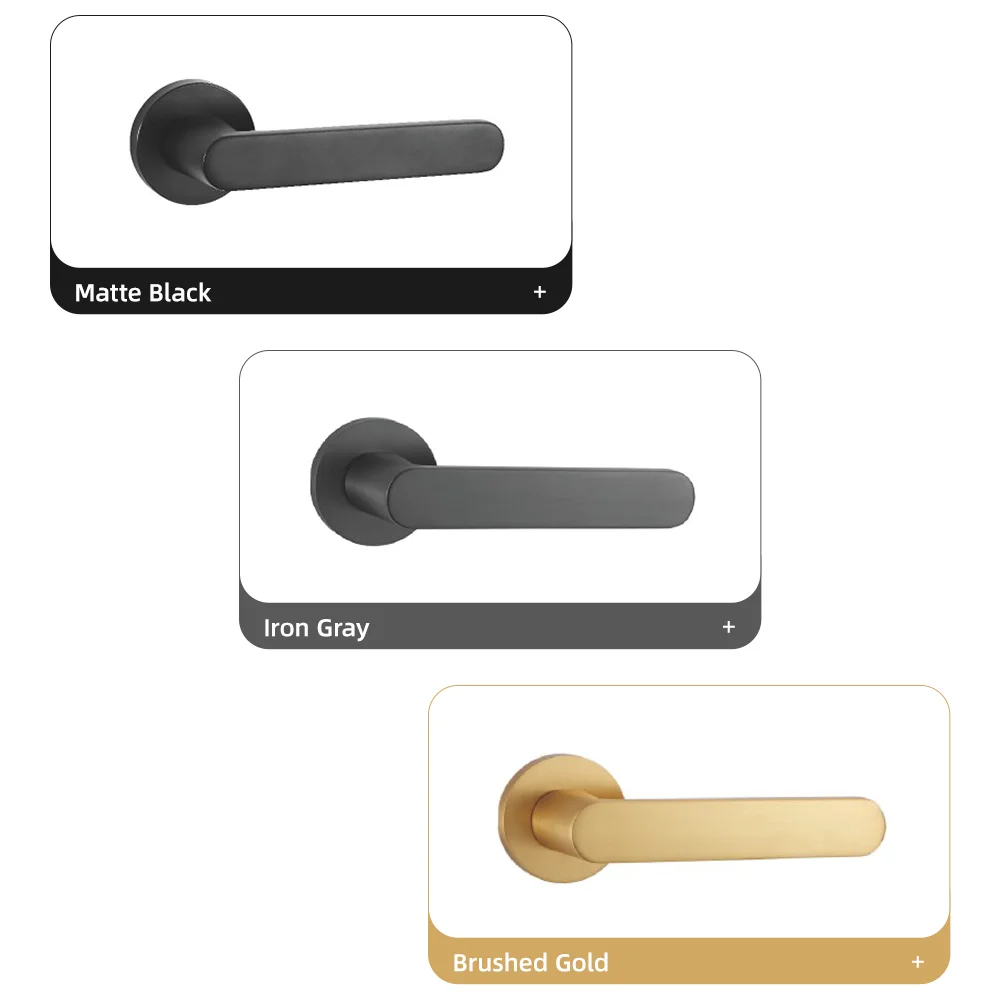 Factory Direct Sales Luxury Internal Anti Rust Door Front Door Handle Lock Lever For Hotel