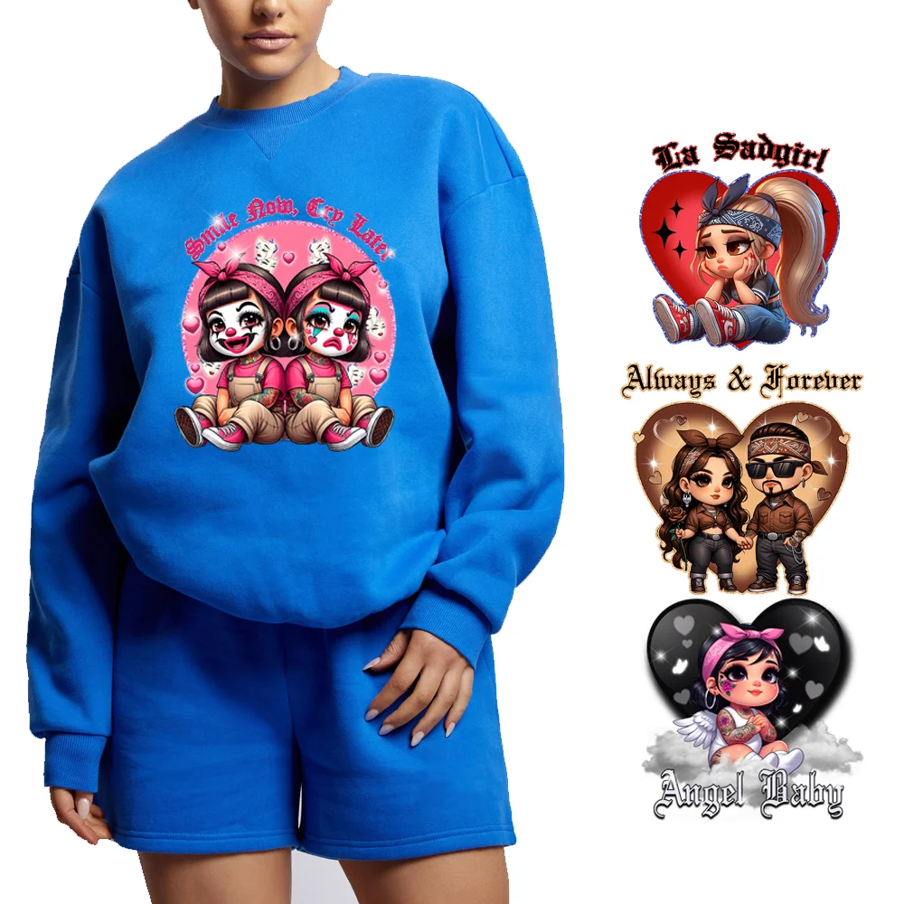 custom colorful animals popular design vinyl print labels dtf prints ready to press transfer printing for t-shirt Ready to Press