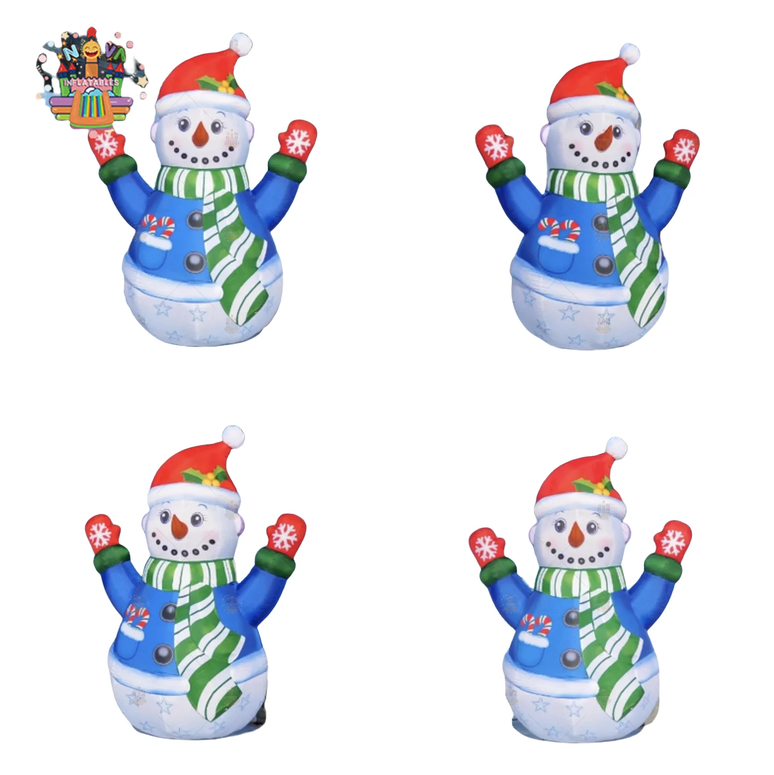 Factory Customized  Wholesale Little Snowman Inflatable Decorations for Christmas