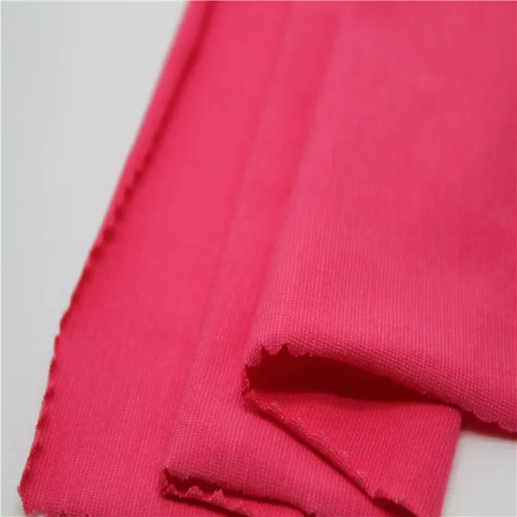 1028 арбузно-красный модал Хлопок Вязание легкий спандекс Одиночная футболка ткань для нижнего белья