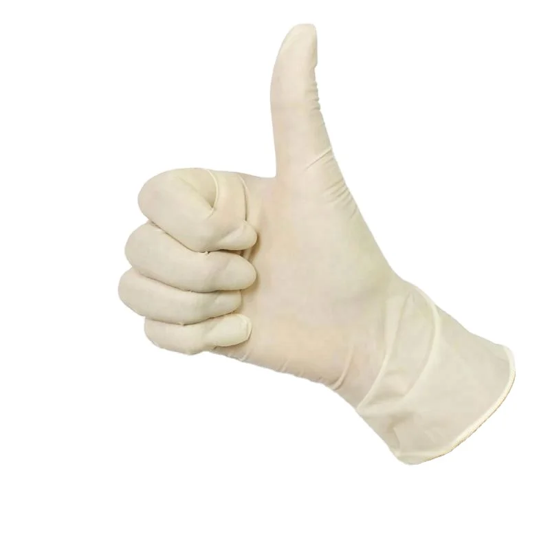Junda Wholesale Disposable Safety Examination Rubber Gloves Manufacturers Latex Rubber Gloves