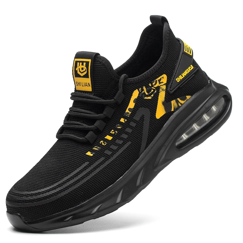 Dian Sen Breathable air Sneakers Safeti shoes Work Boot Casual Trainers Steel Toe Lightweight Men Sport Safety boot