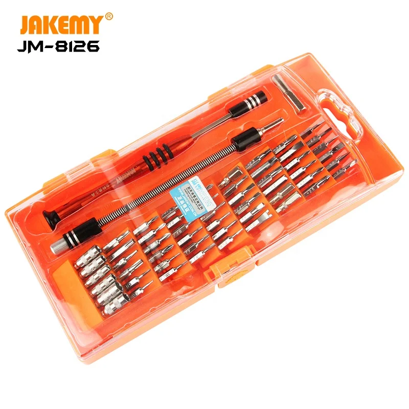  JAKEMY портативный инструмент для ремонта DIY с мини отверткой на присоске пинцет короны из нержавеющей стали биты мобильных телефонов