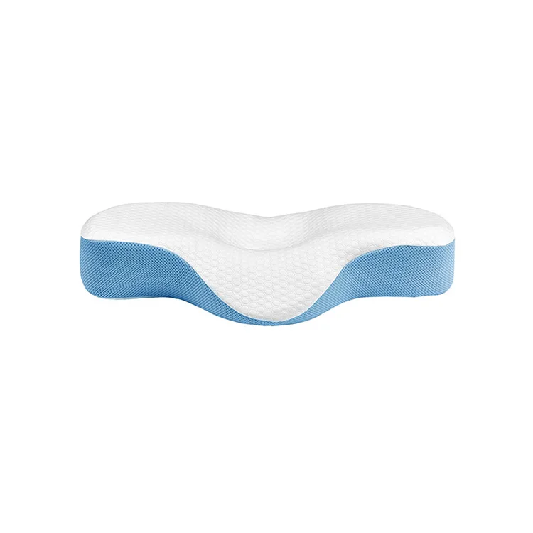 oem mould beauty leisure ergonomic firm cervical latex memory foam sleep well curve contour bedding pillows for neck pain