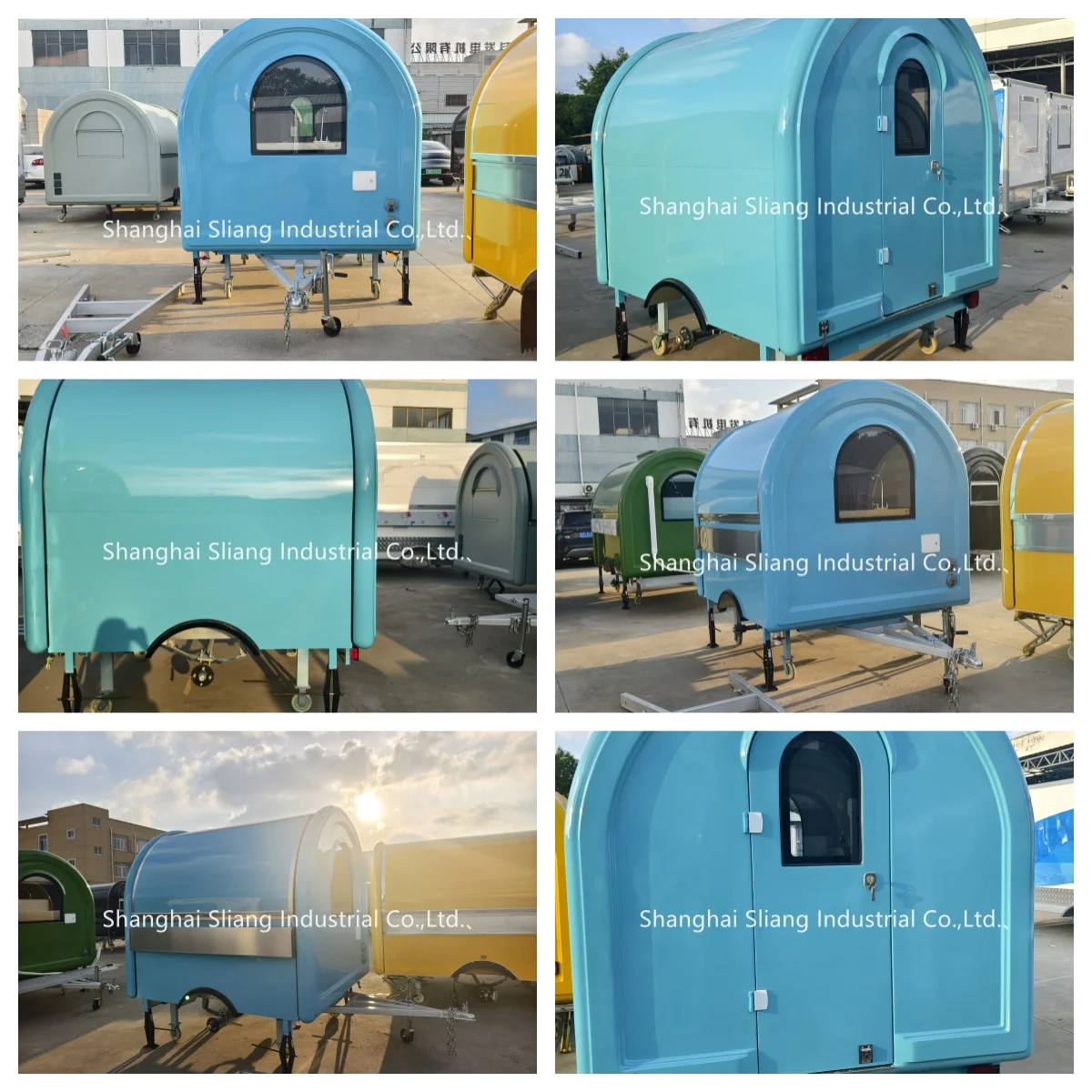 SILANG fully featured street franchise Ice cream Burger Fries Barbecue Food waffle trailer