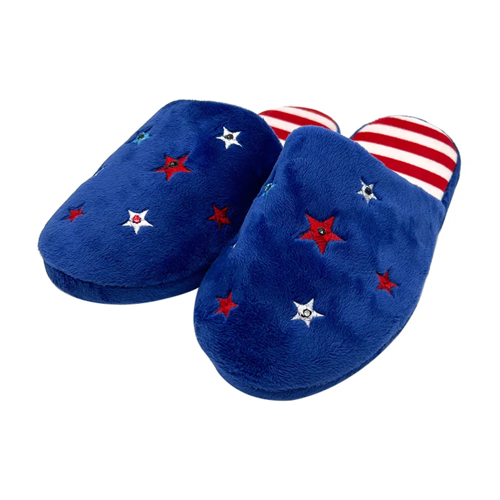 Christmas Slippers For Women Men Soft Warm Cotton Bedroom Memory Foam Christmas Tree Light Up Slippers