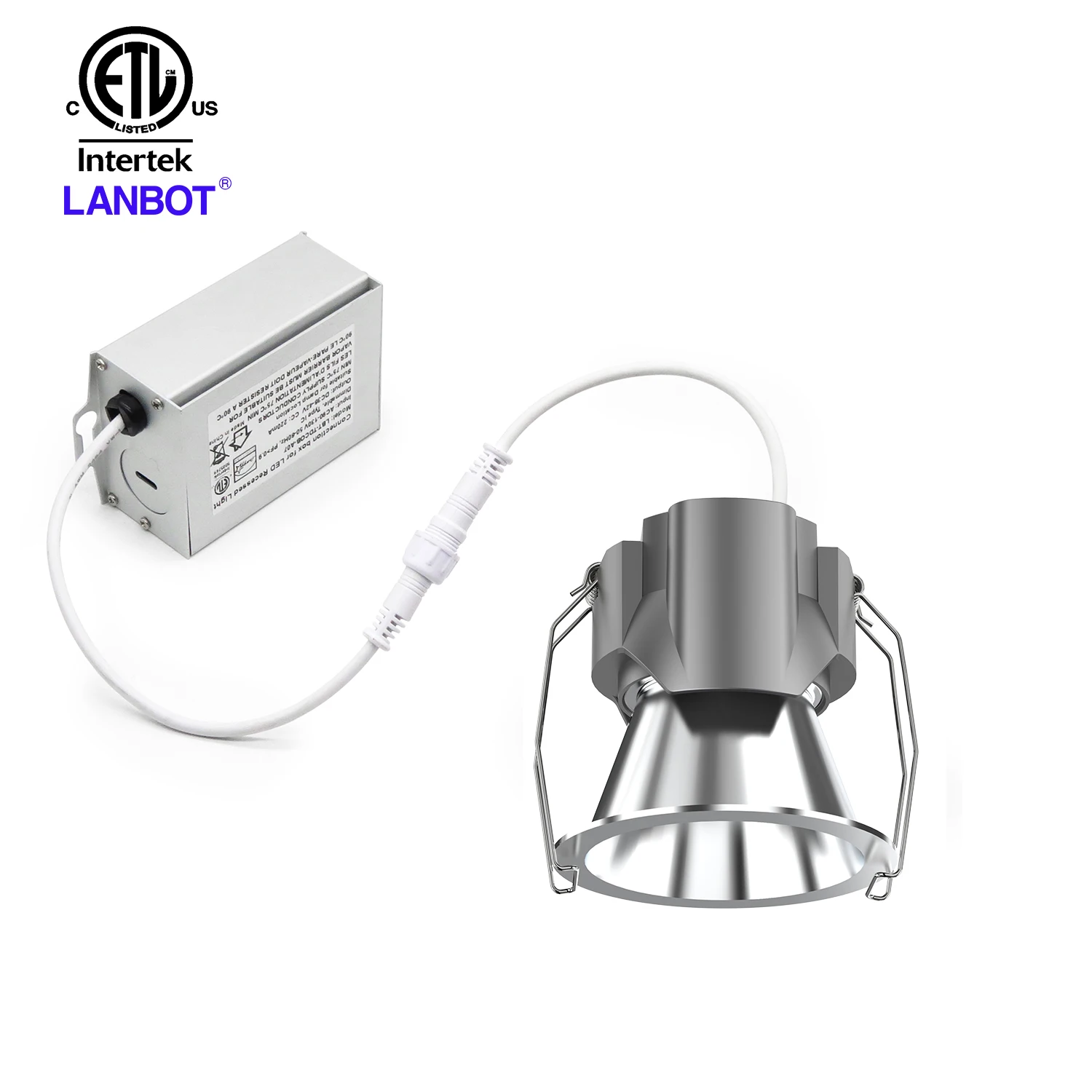 Lanbot ETLWhite Waterproof IP65 Round led Recessed Ceiling Down Spot Lighting Commerical Downlight