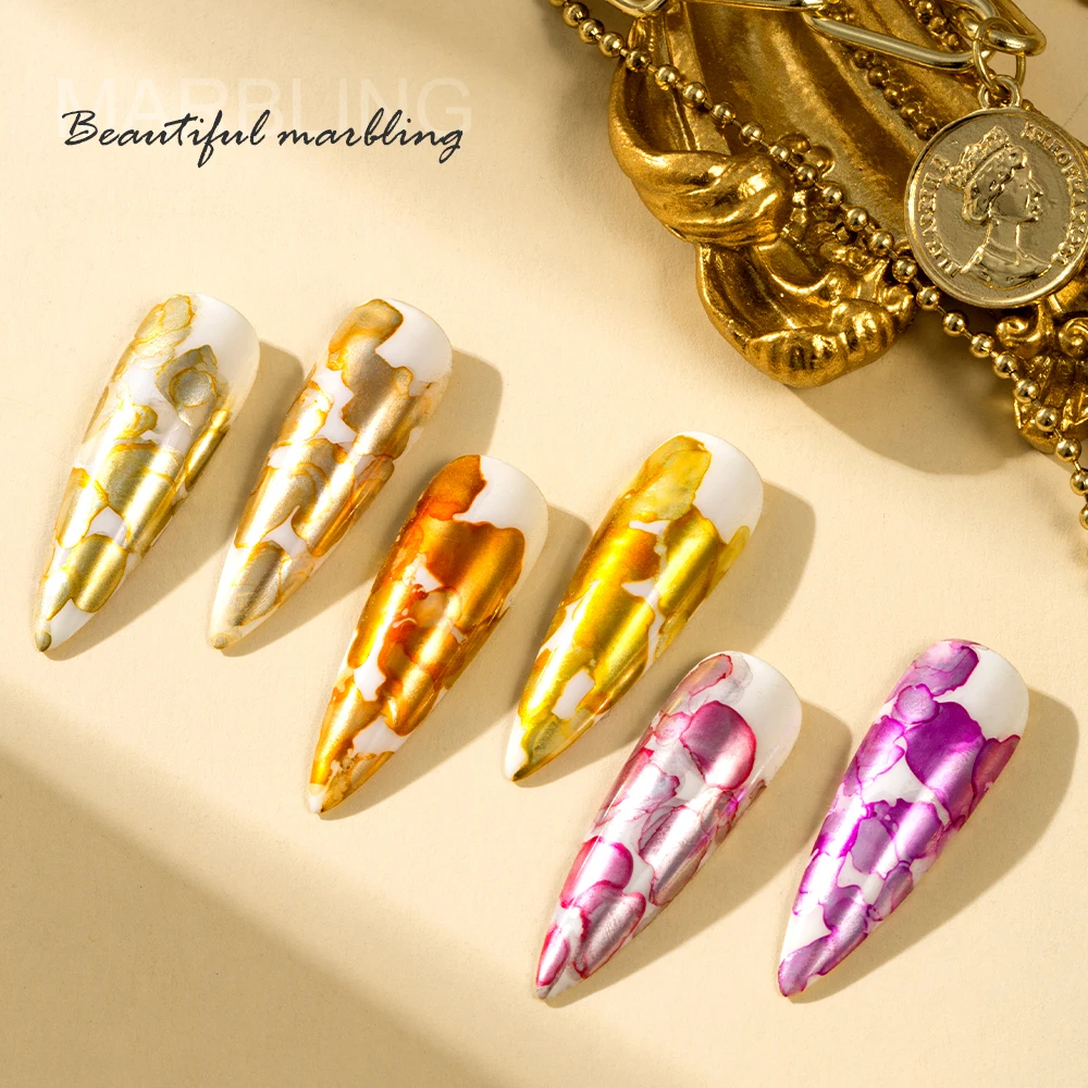 Gel Polish 15ml Metallic Mable Ink Gel Nail Polish Uv Light Nails Gel Polish