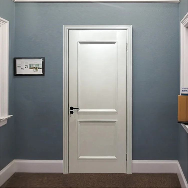 CBMmart Modern Houses Room Interior White Wood Door Lacquer Pre-hung Bedroom Doors