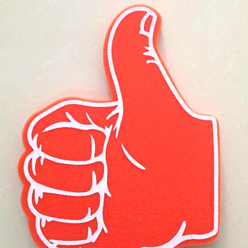 Foam Cheer Gloves Customized Logo Foam Hand Finger Color Normal Sponge Shape Foam Finger Hand